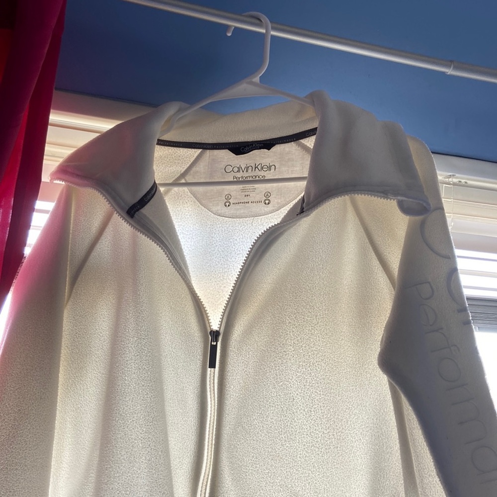 White Calvin Klein jacket
